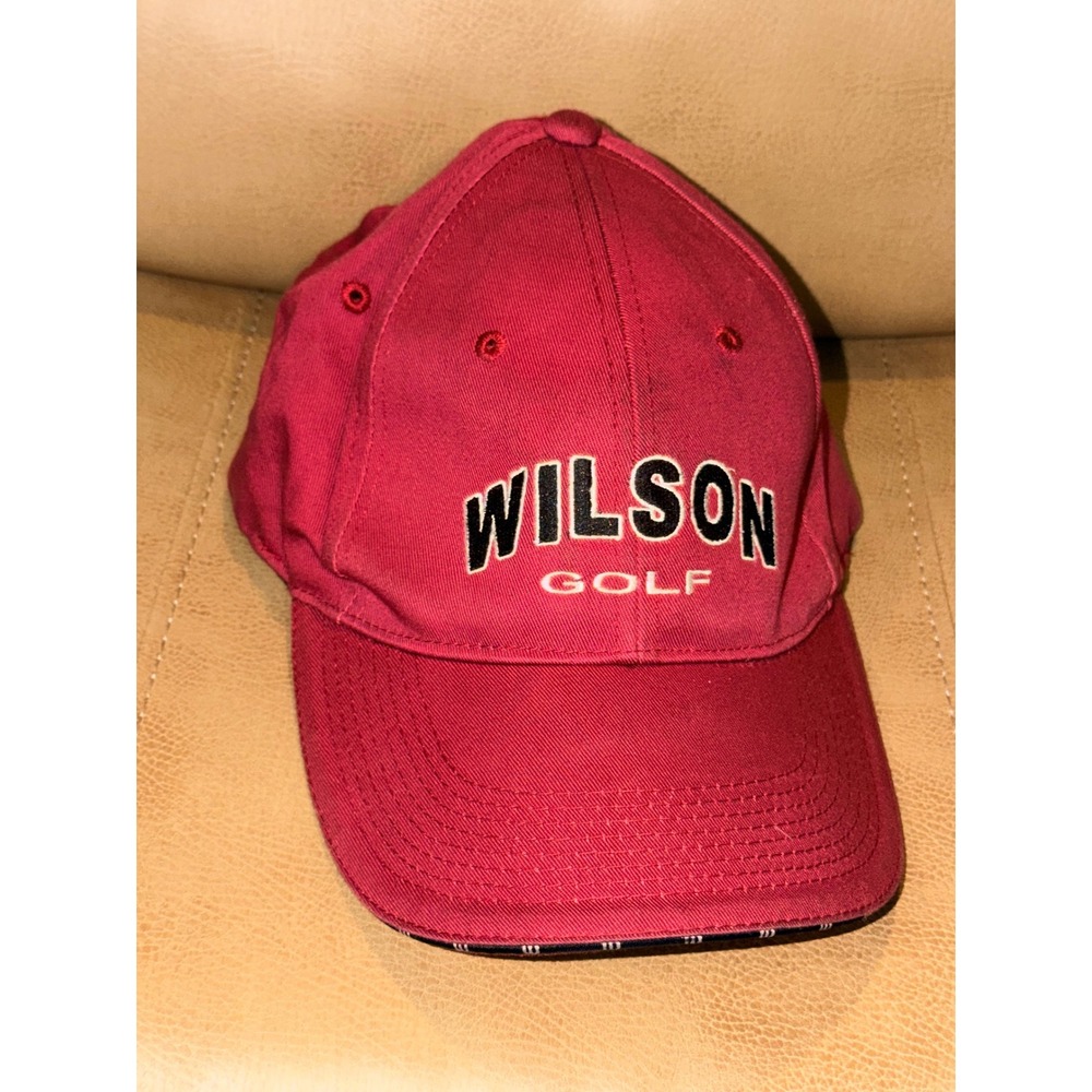 Wilson Golf‎ Velocity Matters Red SM/MED Baseball Cap Hat Embroidered Stretch